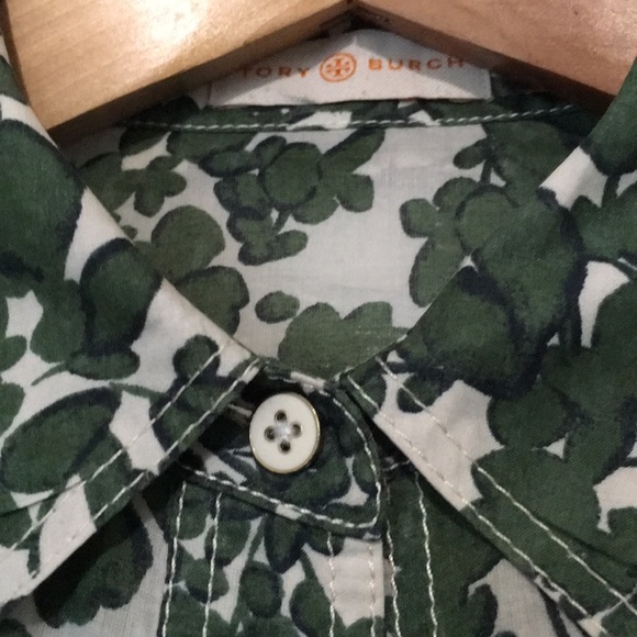 Tory Burch button down shirt size 4 Preowned - Picture 6 of 6